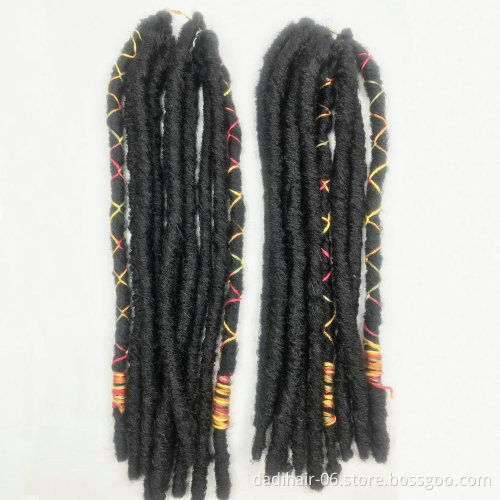 Hot Sale Crochet Braid Hair Small  Slim Twist Hair Bae LUNA Locs with colorful string